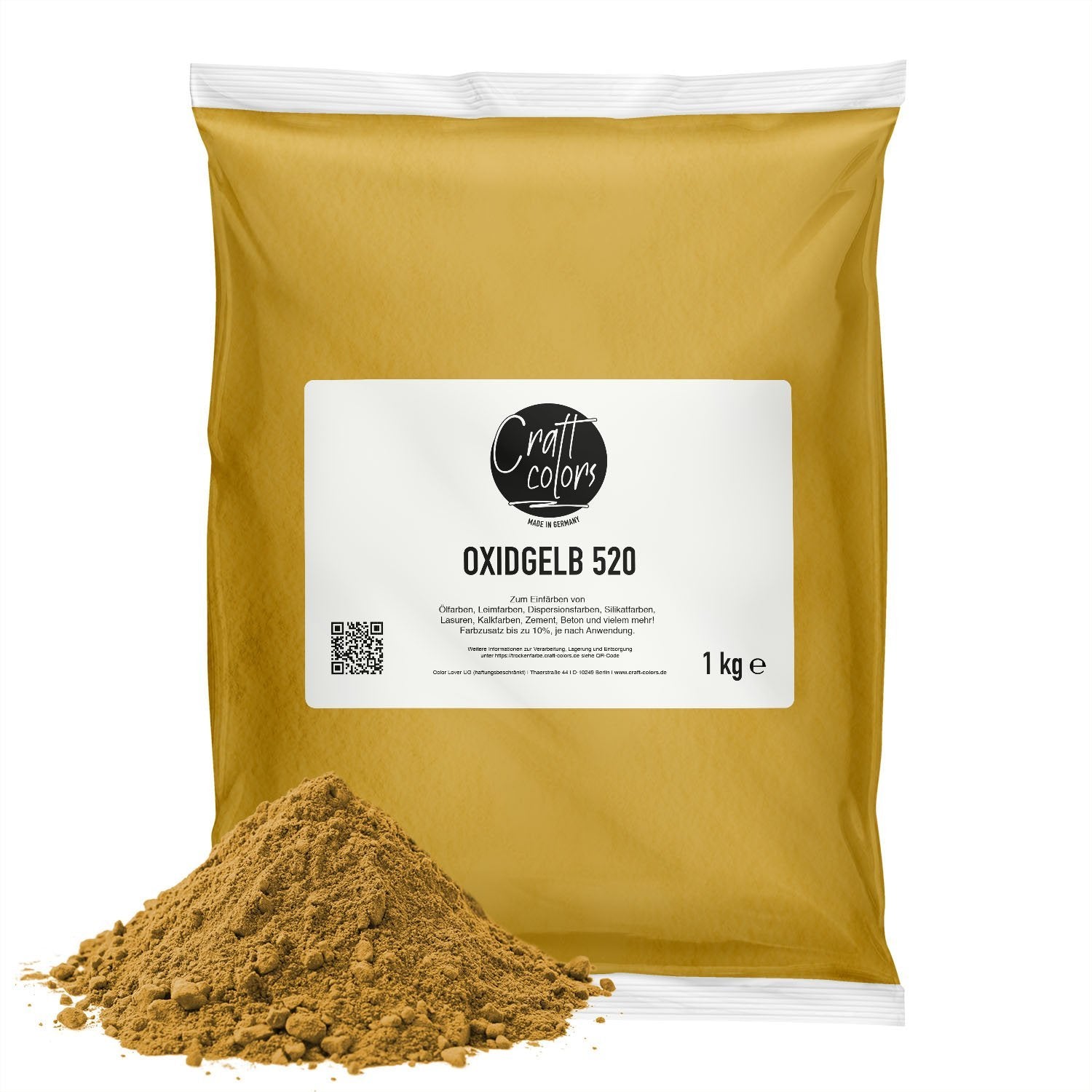Pigment 1 kg | Tlenek Żółty - Craft Colors