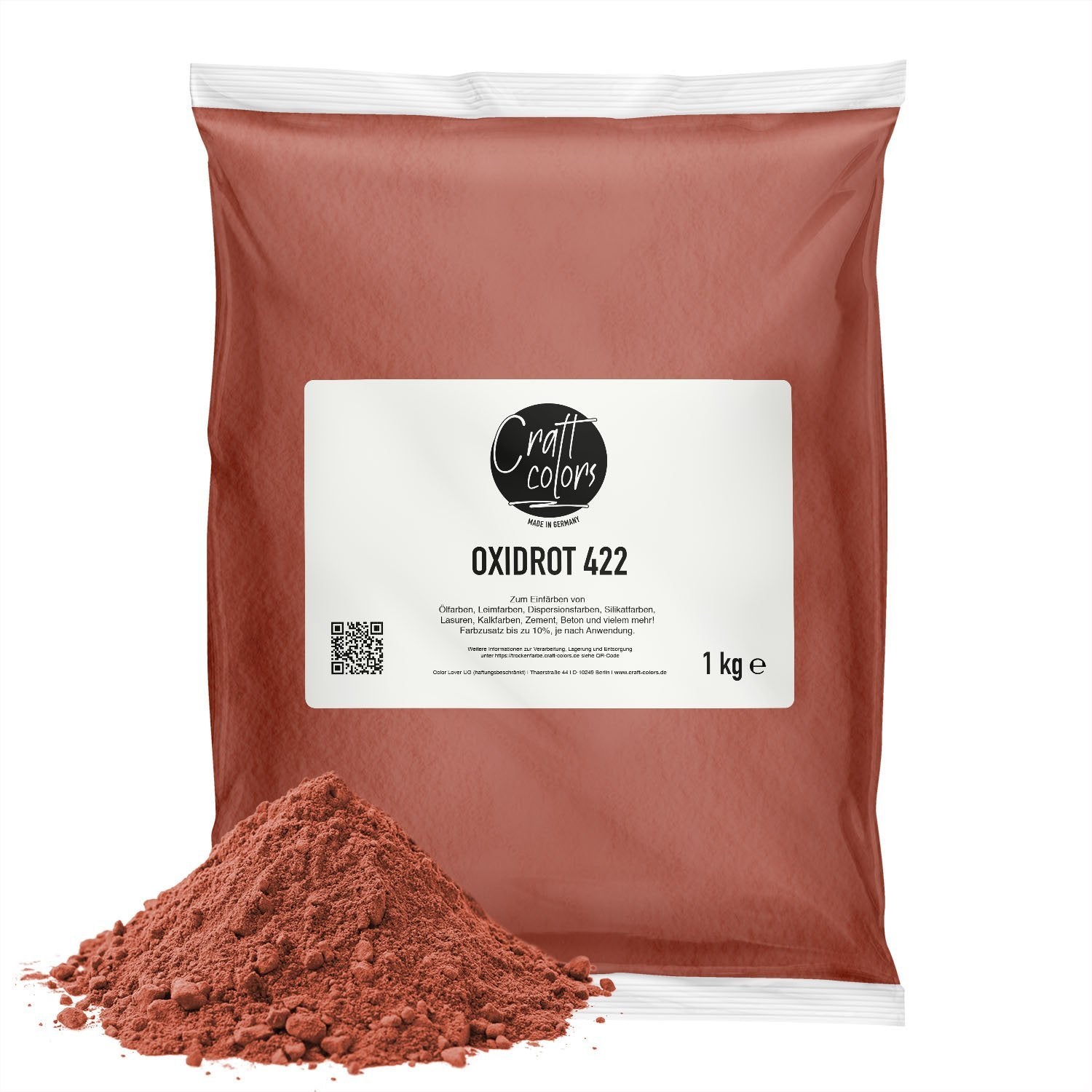 Pigment 1 kg | Tlenek czerwony - Craft Colors