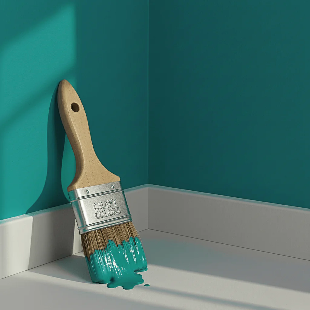 Farba ścienna szlachetny mat –  Petrol Nr 570 Design Collection 5L