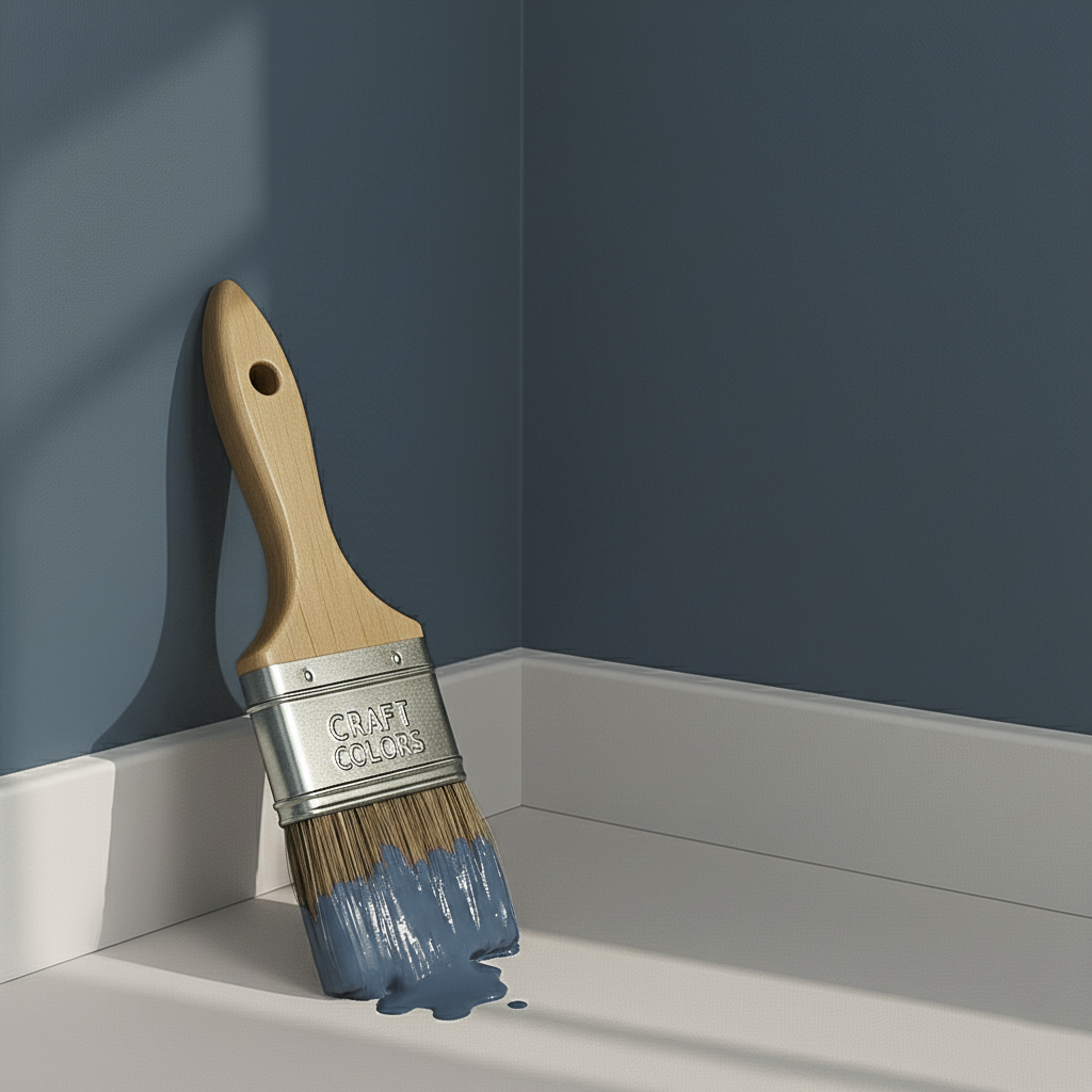 Farba ścienna matowa (5L) niebiesko-szara / bazaltowa niebieska 961 mokra klasa ścieralności 1 kolekcja Strong+