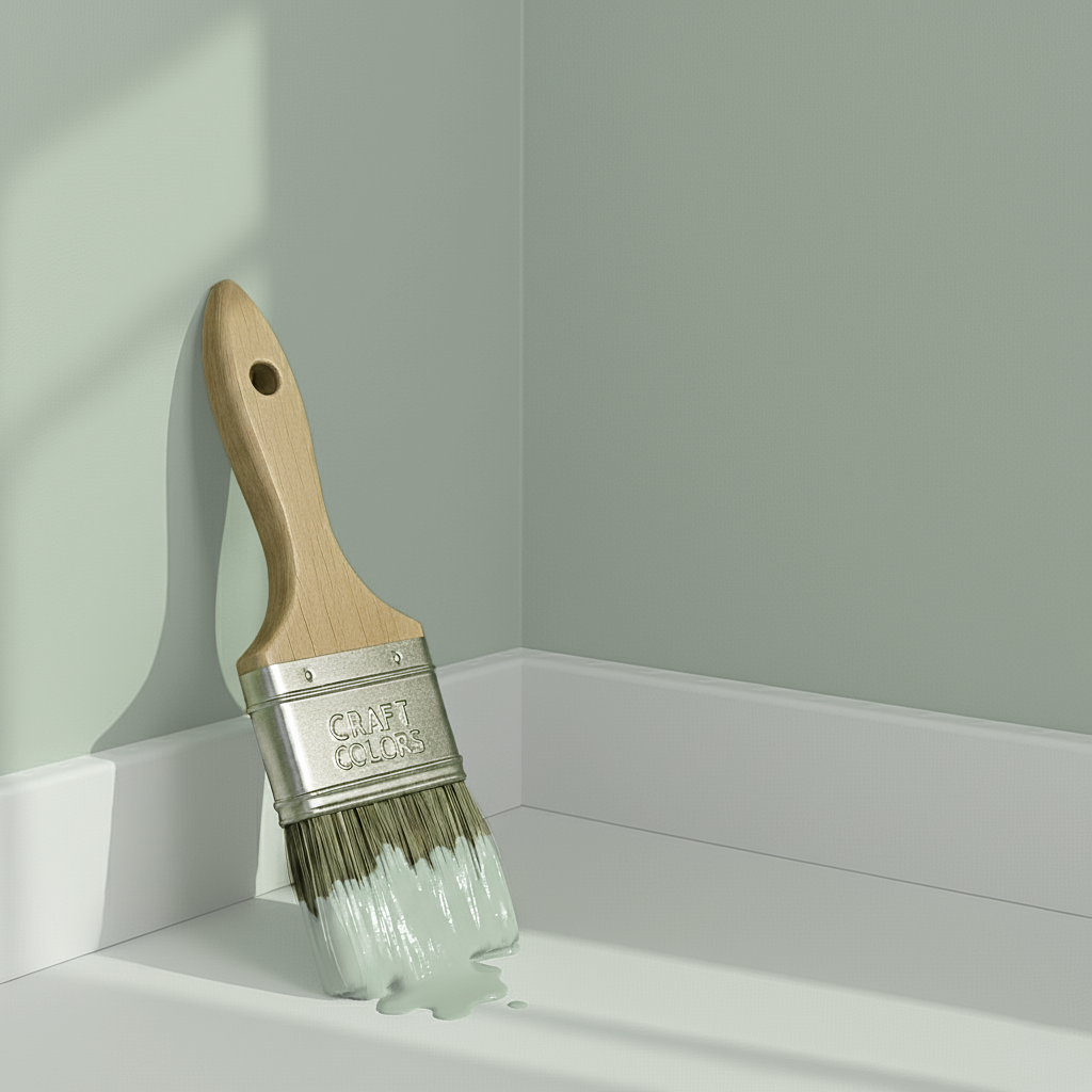 Wandfarbe gedämpftes Salbeigrün / Graugrün No. 646.mix DC Individual