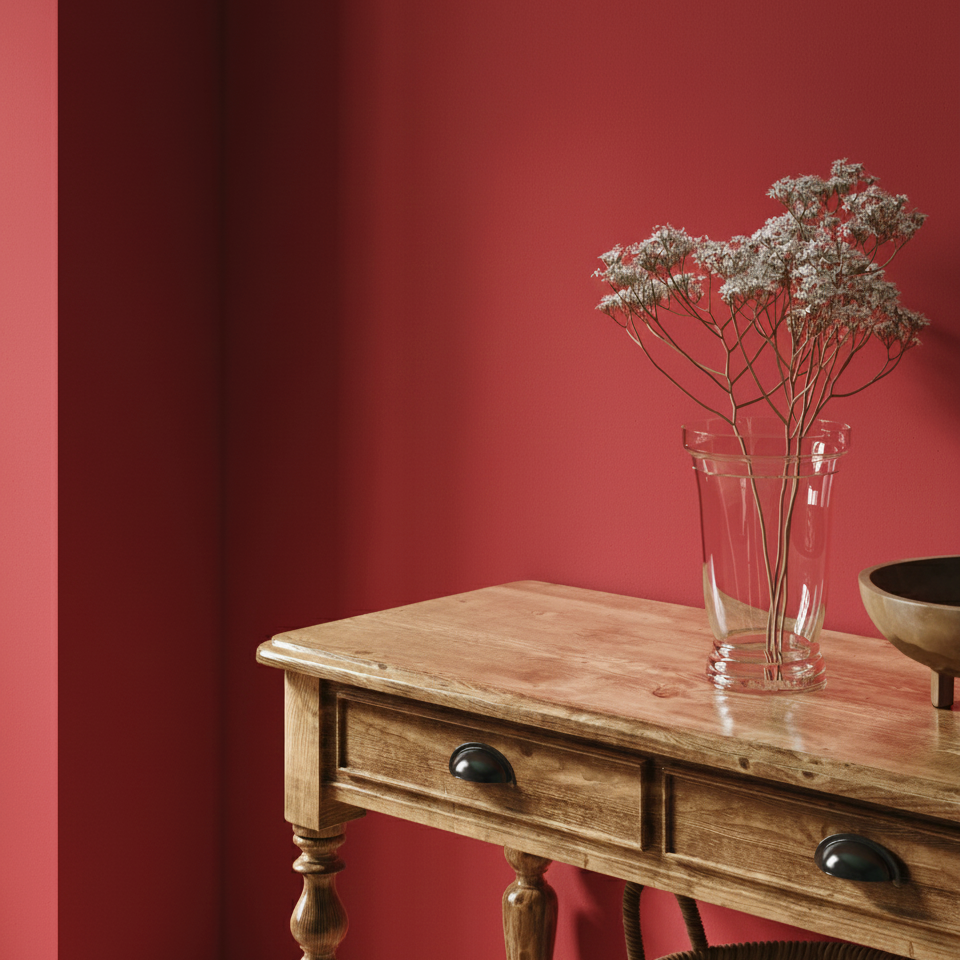 Farba ścienna szlachetny mat – Czerwony Liściasty Nr 451 Design Collection 5L