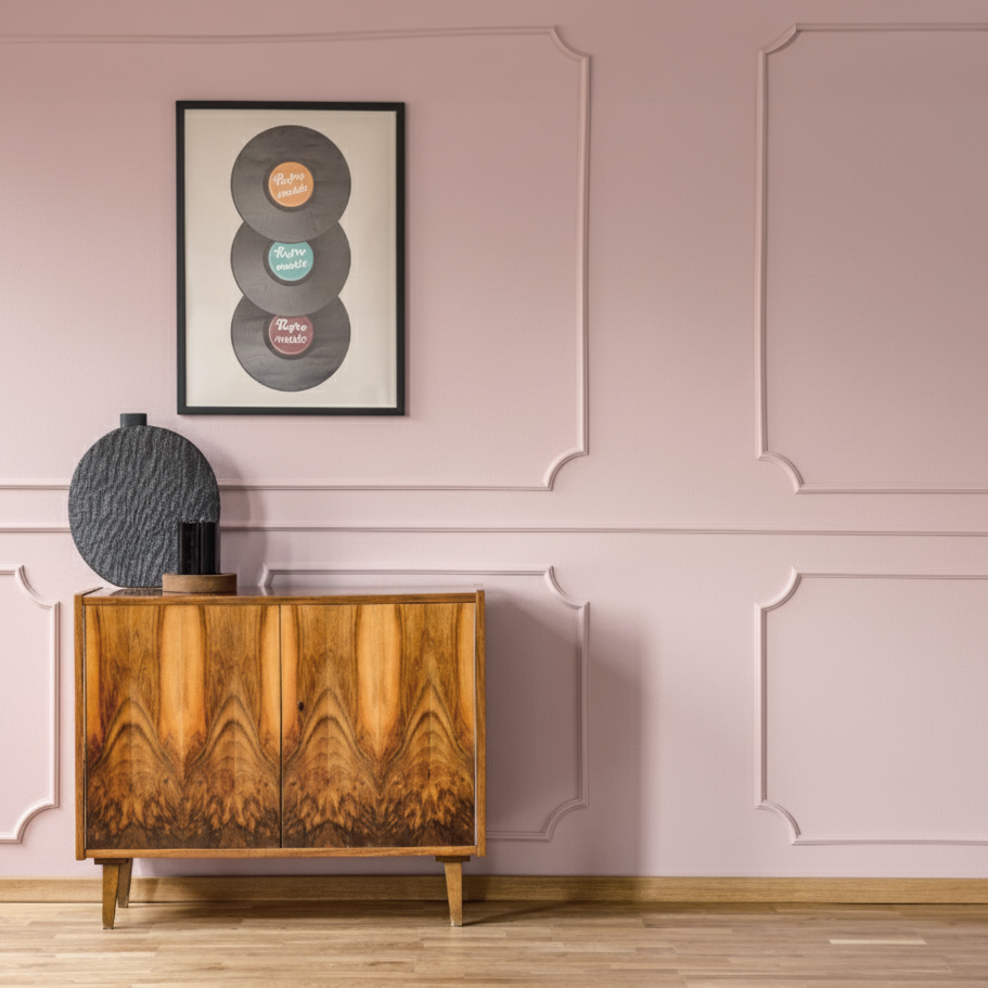 Farba ścienna szlachetny mat – Delikatny Pastelowy Róż Nr 411 Design Collection 5L