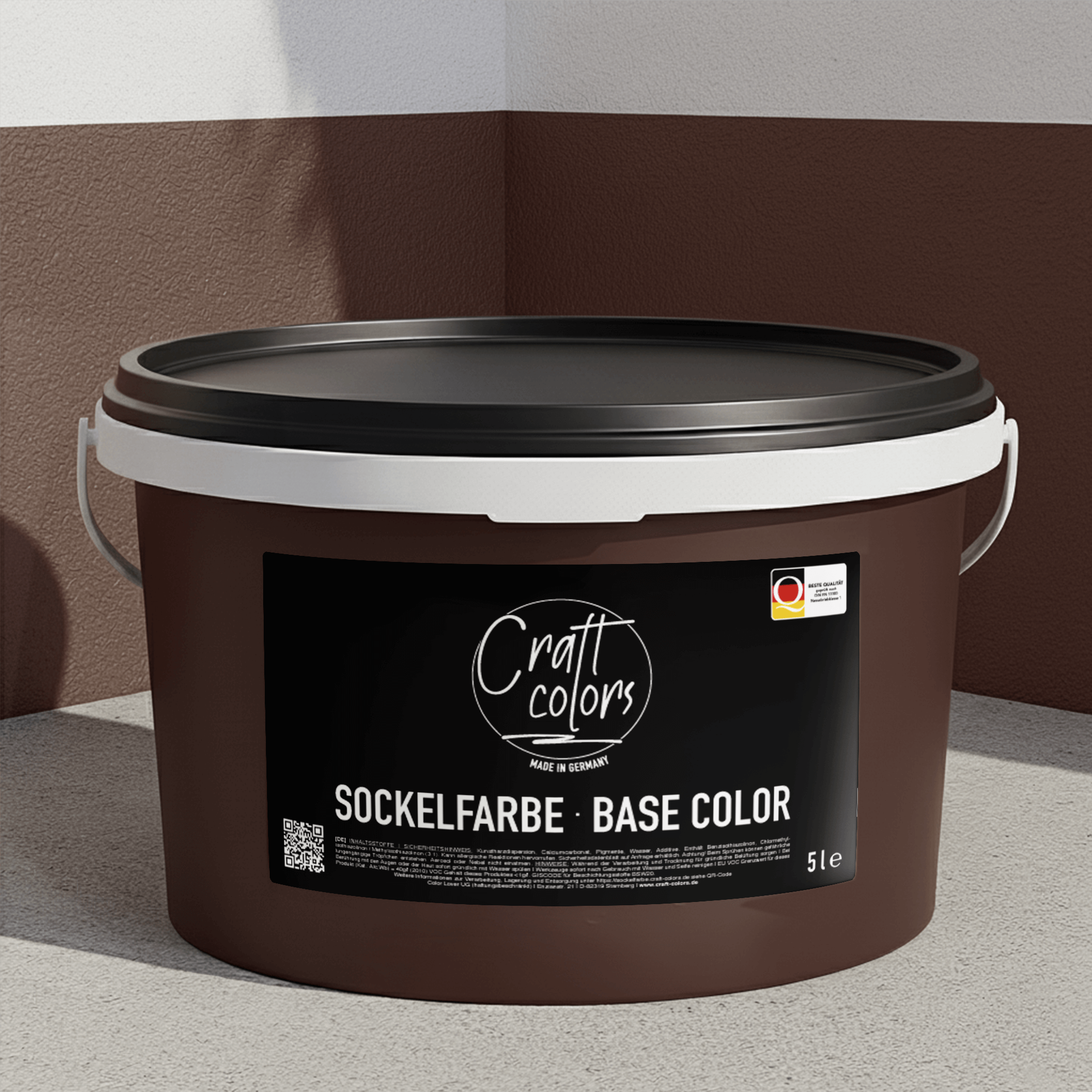 Farba do cokołów / elewacji  5 l | Ciemny brąz