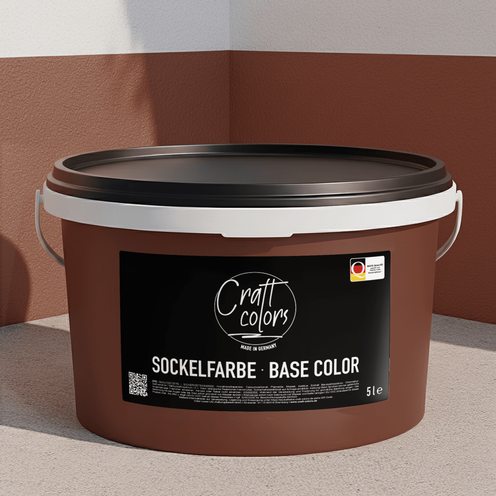 Farba do cokołów / elewacji 5 l | Czerwony piaskowiec