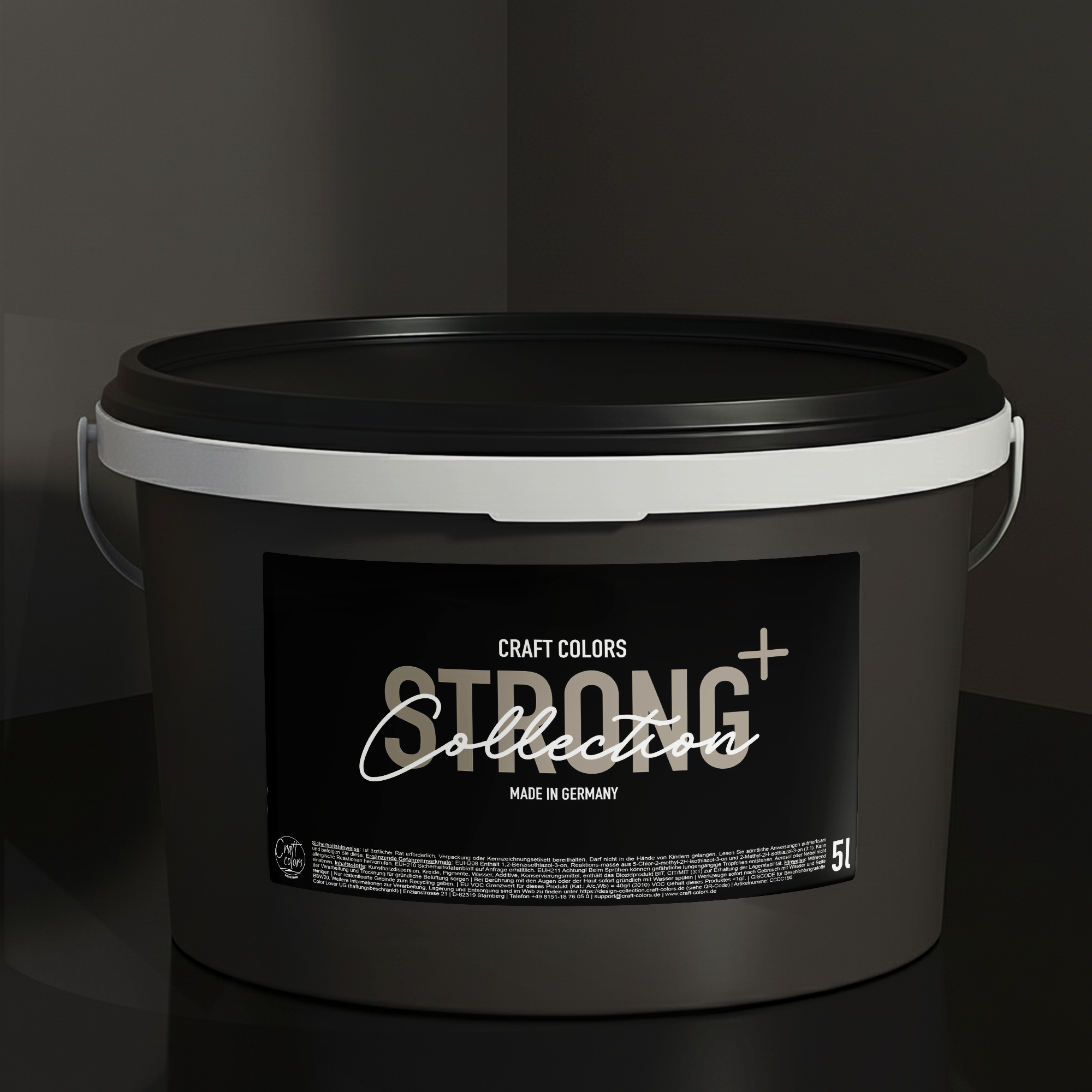Farba ścienna Precious Matt (5L) Antracyt nr 963, klasa ścieralności mokrej 1, kolekcja Strong+