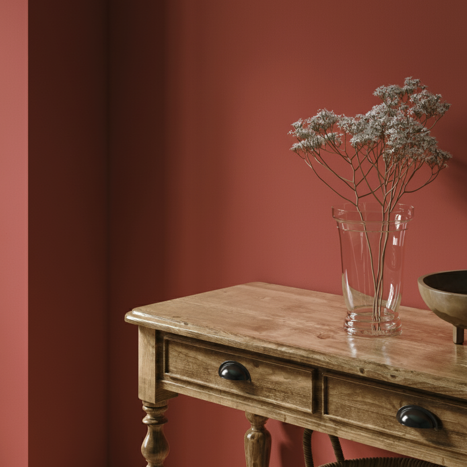 Farba ścienna Terracotta Czerwień nr 460 – Strong+, klasa odporności na zmywanie 1, (5 L)