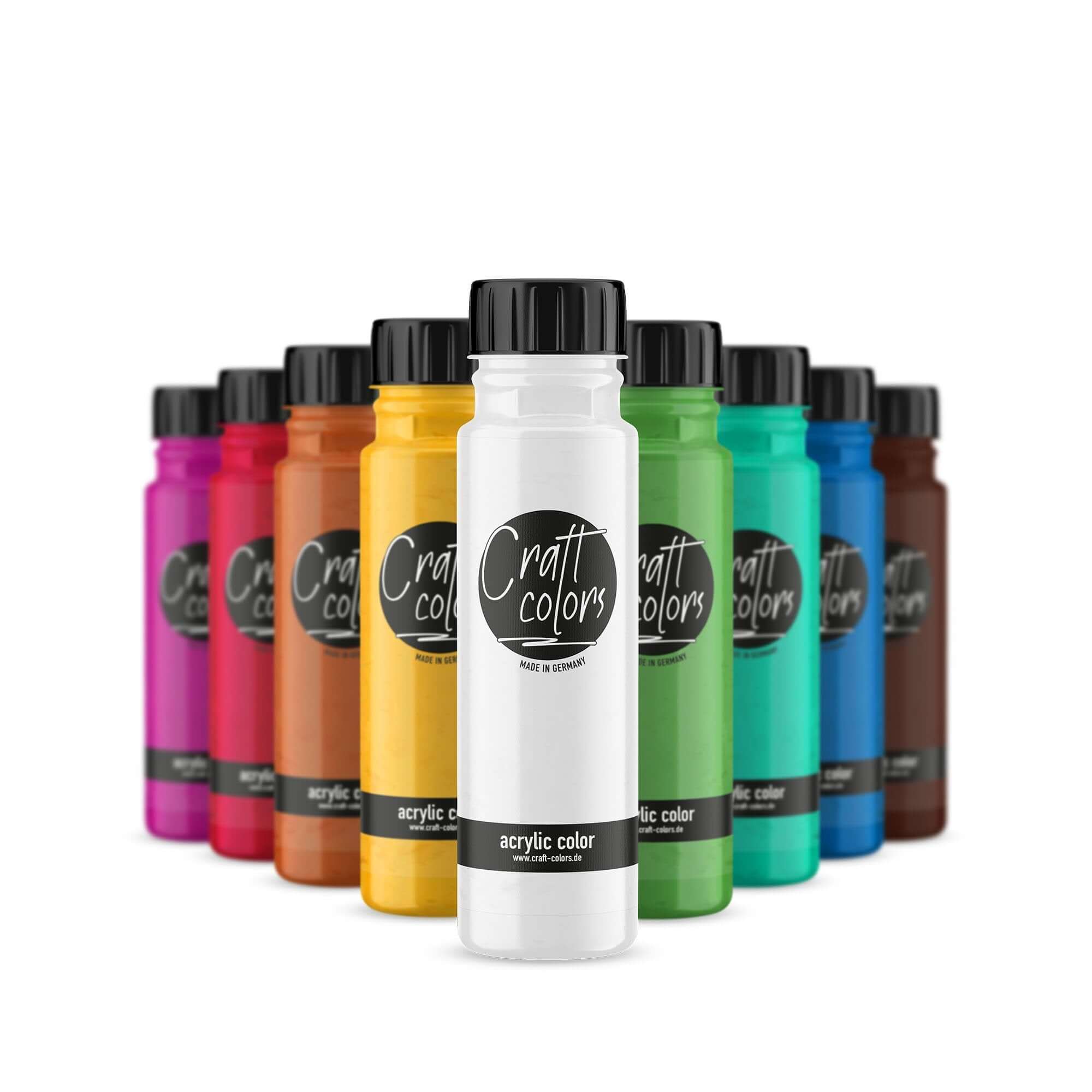 Zestaw startowy farb akrylowych - Farby | 10 x 250ml -  Craft Colors