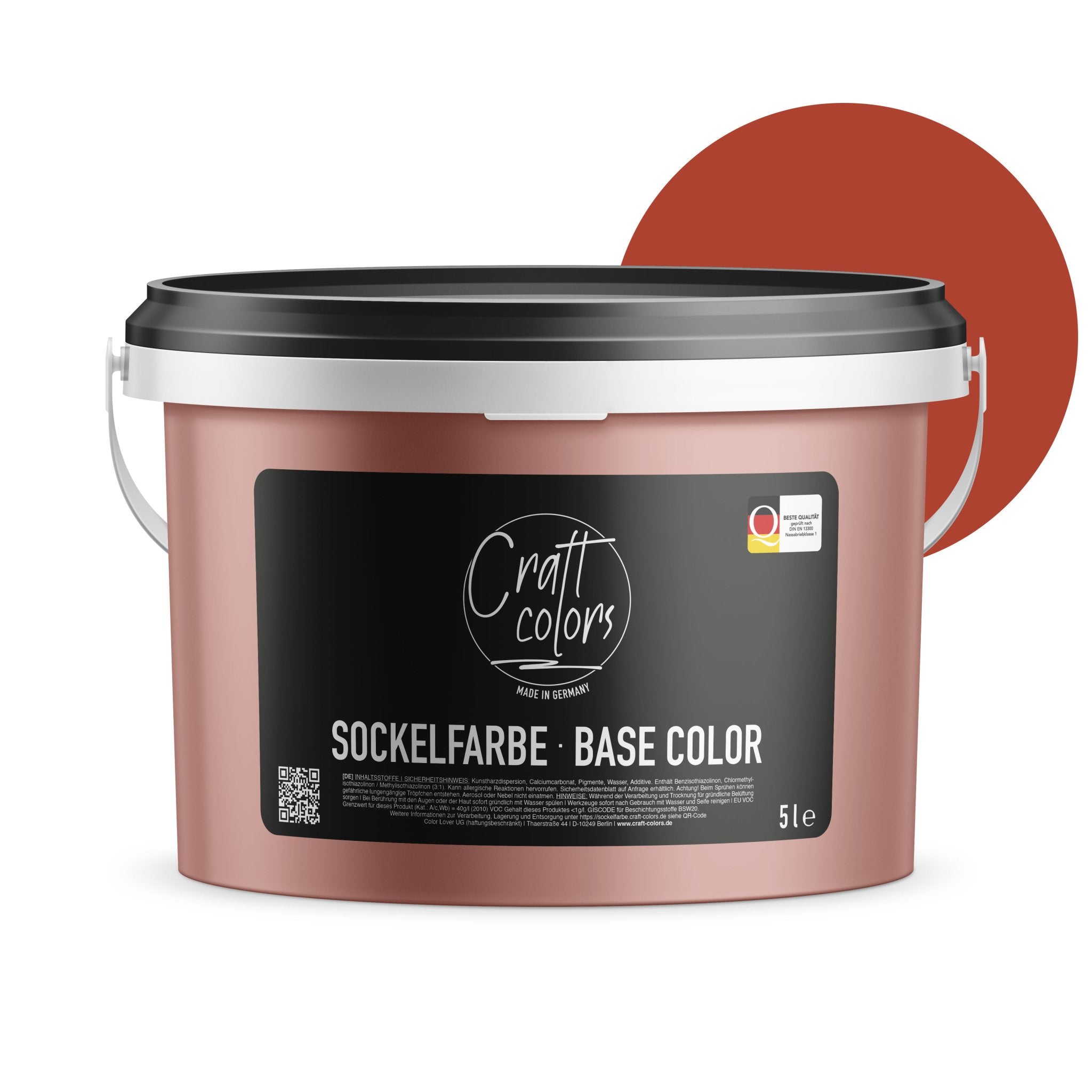 Kolor bazowy 5L | Ceglasta czerwień -  Craft Colors